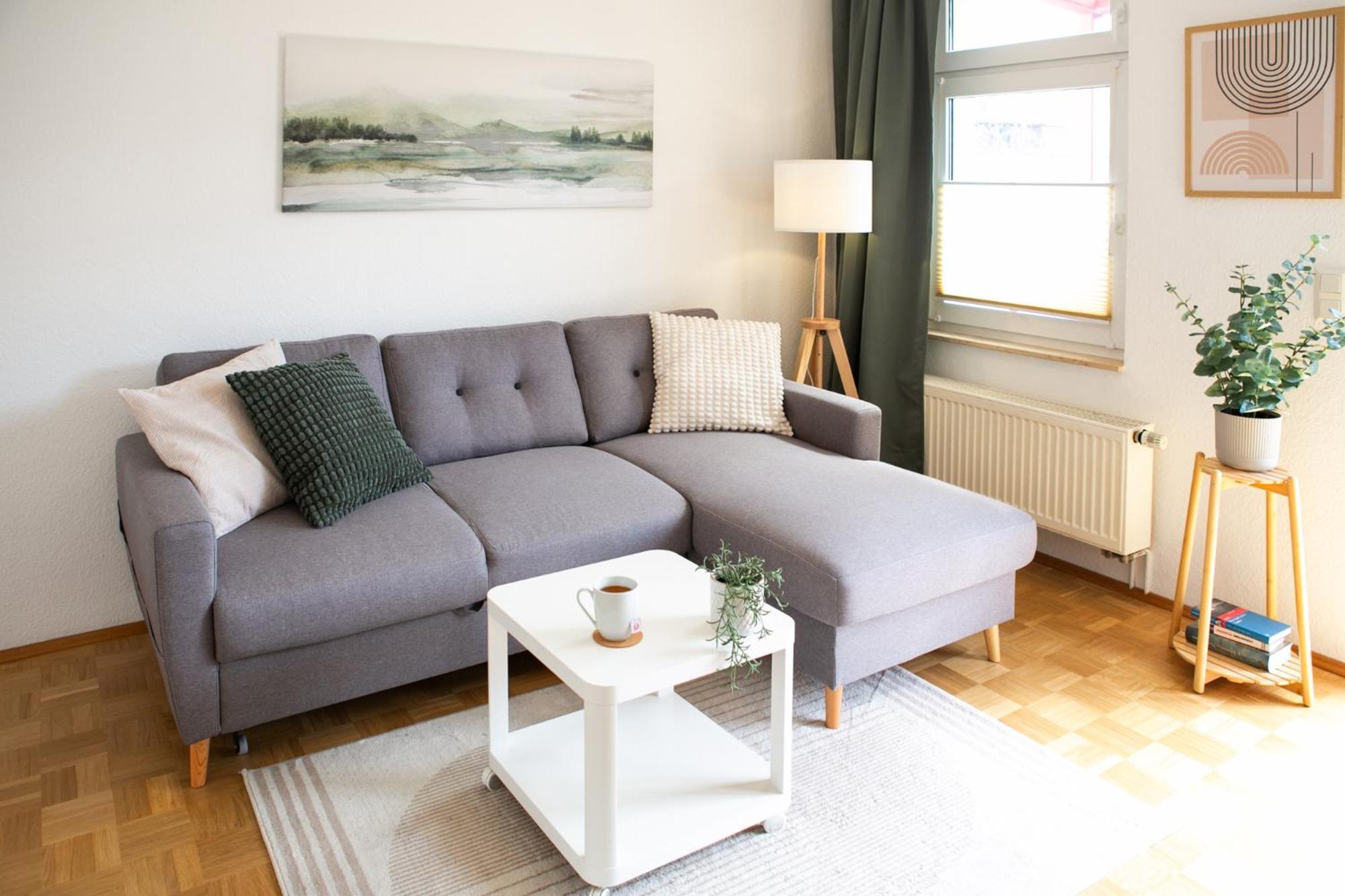 2 Zimmer, Bett Und Schlafsofa, Balkon, Waschmaschine L Leipzig Exterior photo